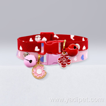 cute red pink orange colors cat belts collar